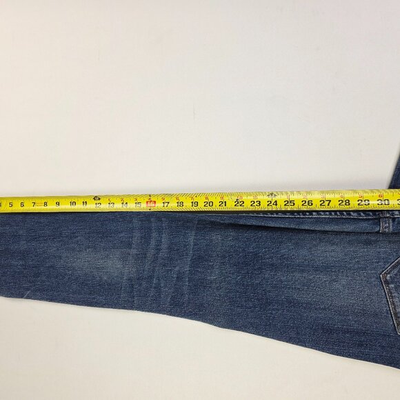 All Saints Size 32X30 Womens Ashby Low Rise Skinny Fit Blue Denim Logo Tag Jeans - Picture 11 of 13